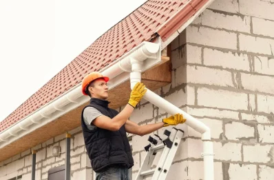Pose et remplacement de gouttières à Werentzhouse